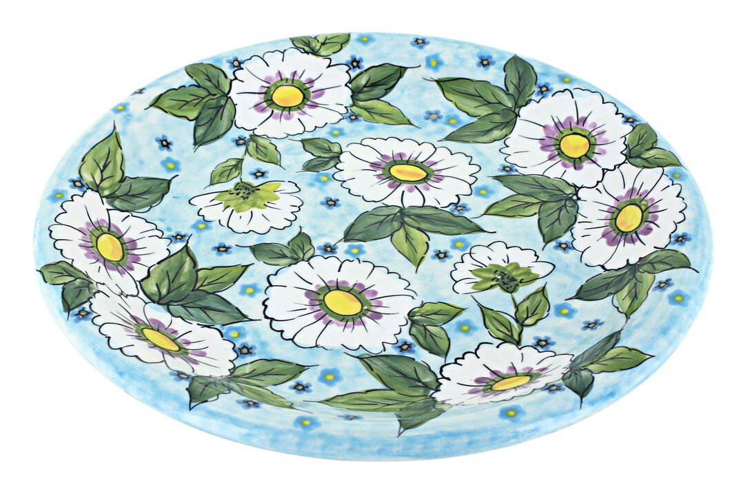 Blue Rose Polish Pottery Serenity Dinner Plate