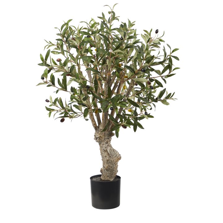 Hivvago 2 Feet Olive Artificial Tree