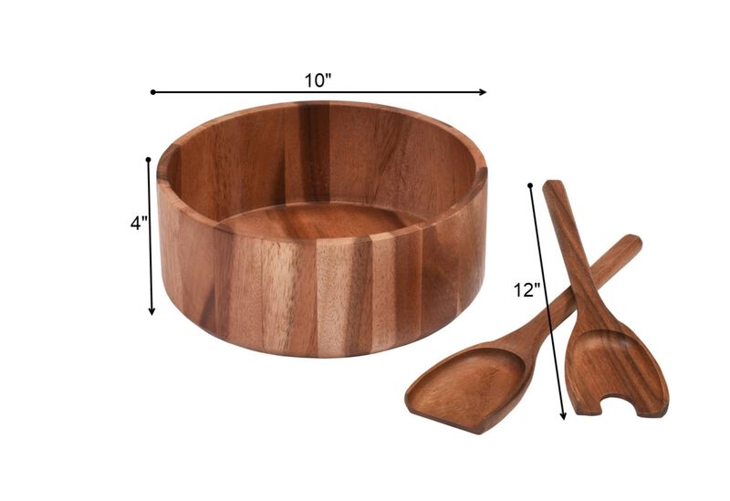 Large Salad Bowl with Servers