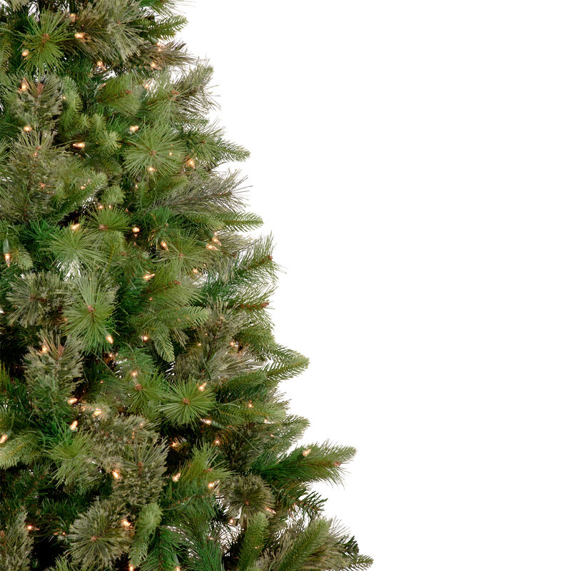 9.5' Pre-Lit Full Kingston Cashmere Pine Artificial Christmas Tree  Clear Lights