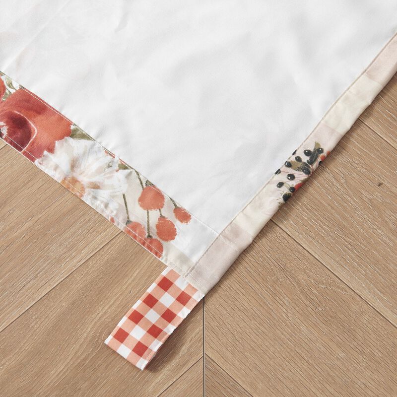 Wheatly Farmhouse Gingham Blackout Curtain Panels Pair 48" x 84" Greenland Home Fashion