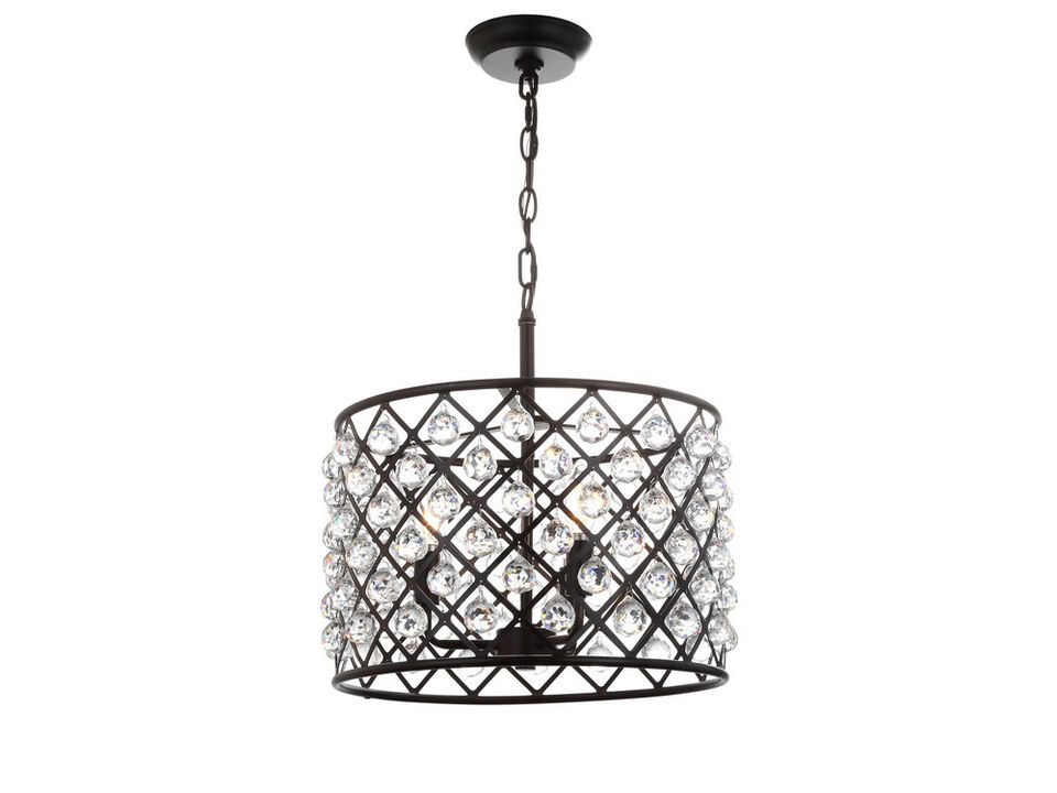 Gabrielle Crystal/Metal LED Pendant