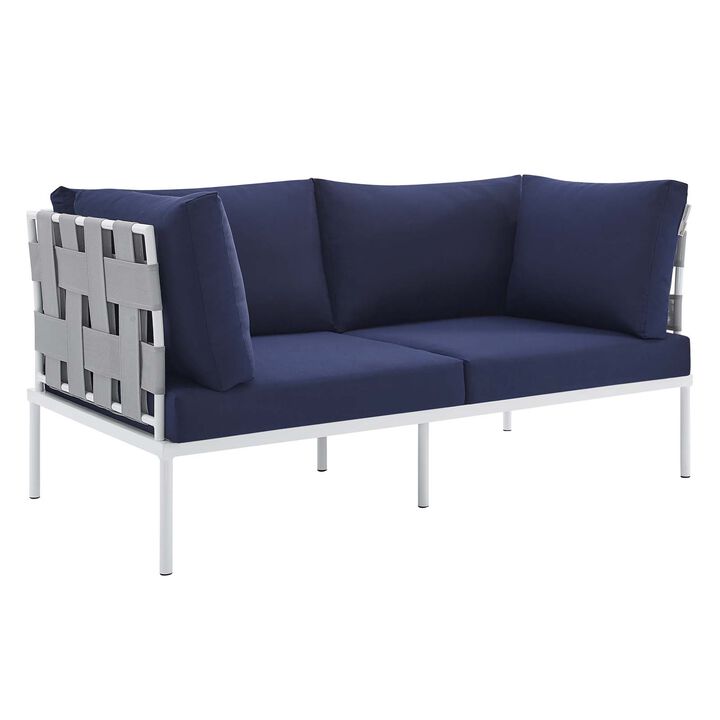 Modway - Harmony Sunbrella® Outdoor Patio Aluminum Loveseat