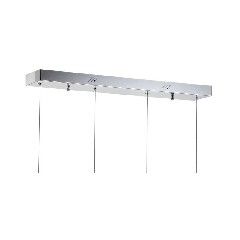 Orion 29" Adjustable Modern Integrated 4-Light Linear LED Metal Pendant