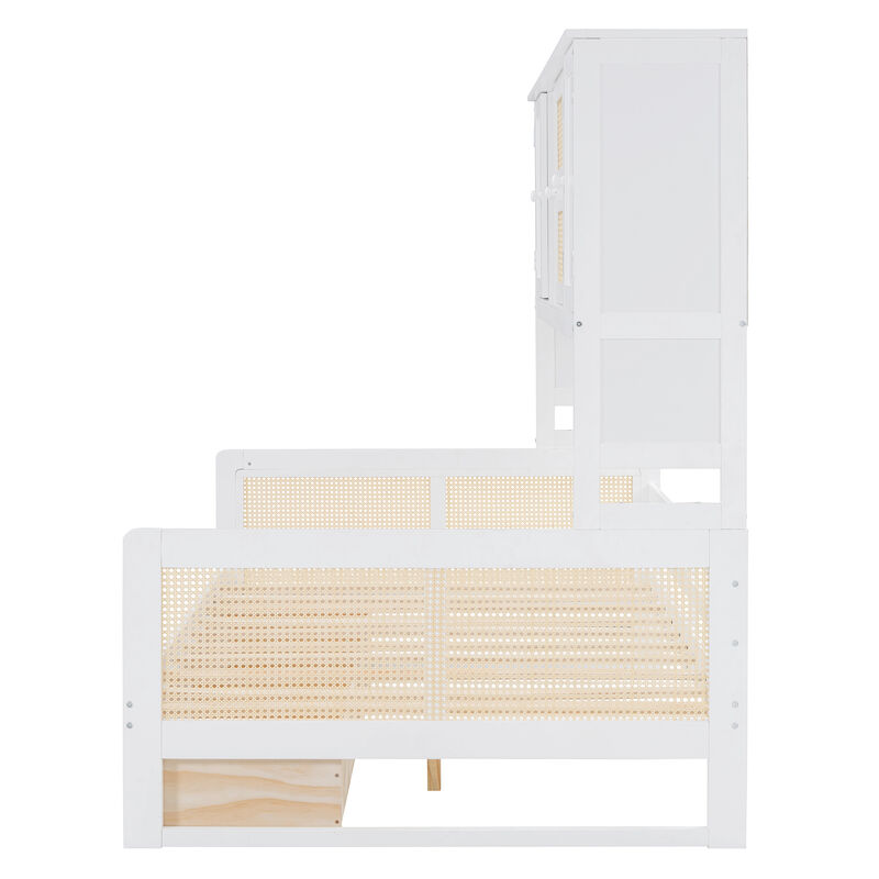 Merax Daybed Bed with 2 Drawers and Cabinet