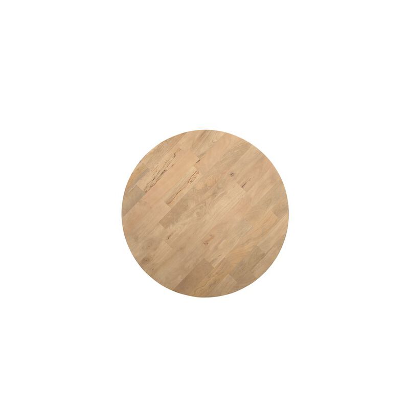Taran Designs Adrien Round Solid Wood End Table