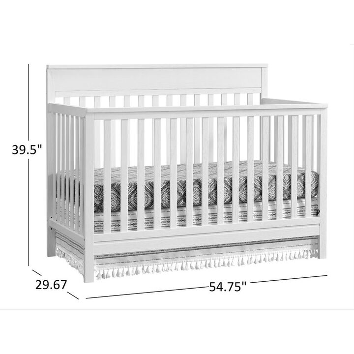 Oxford Baby Castle Hill 4 In 1 Crib Barn White