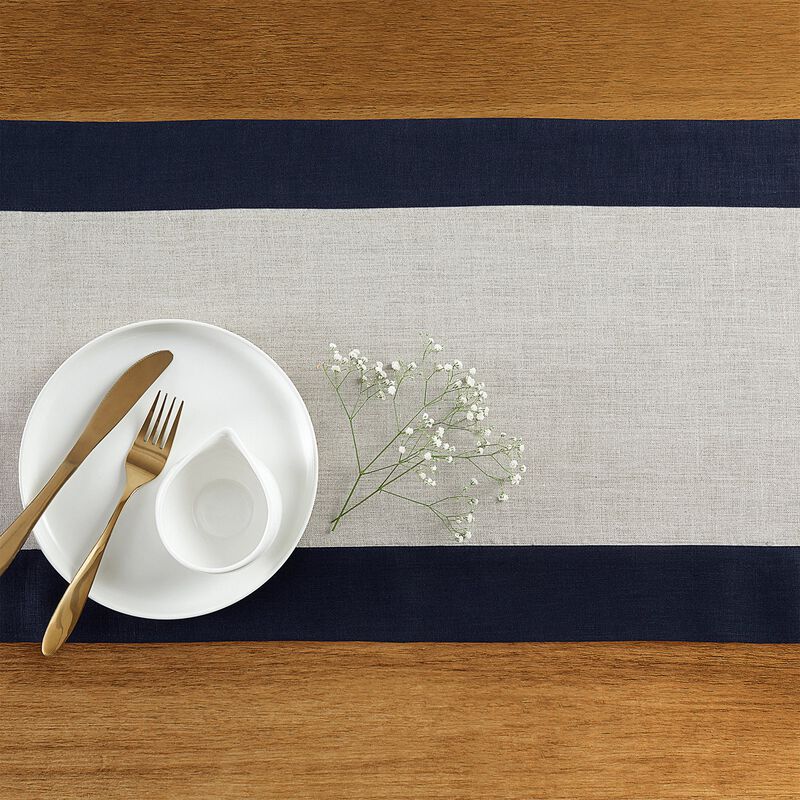 Solino Home 100% Pure Linen Table Runner | Contempo
