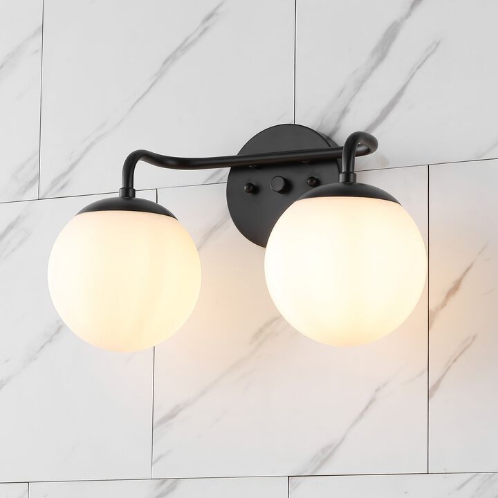 Louis Parisian Globe Metalfrosted Glass Modern Contemporary LED Vanity