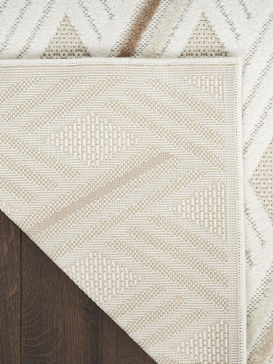 Care Free CAF05 Ivory/Beige 2' x 6' Rug