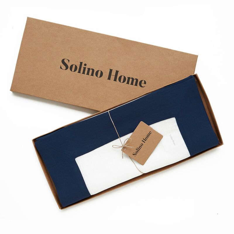Solino Home 100% Pure Linen Table Runner | Contempo