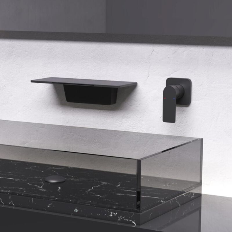 Wall Mounted Waterfall Faucet for Bathroom Sink Modern & Elegant Design