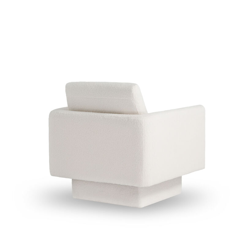 Merax 360 Degree Modern Teddy Swivel Accent Chair