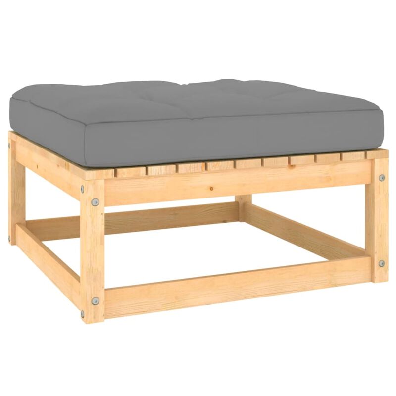 vidaXL 10 Piece Garden Lounge Set with Cushions Solid Pinewood