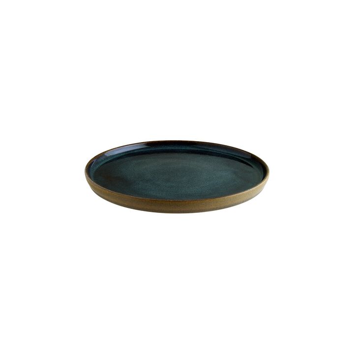 Sphere Ocean dia.11" Round Blue Porcelain Plate