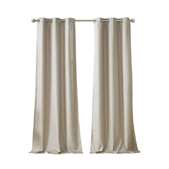 Gracie Mills Azenor Contemporary Tonal Total Blackout Curtain Panel Pair - 42x95"
