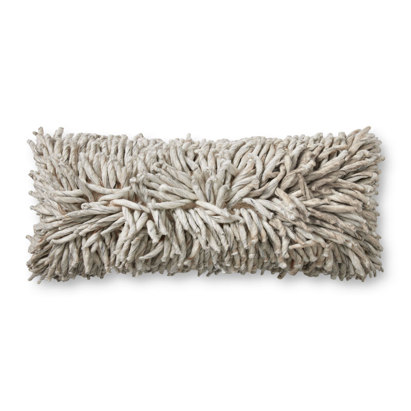 Silver 13''x35'' Poly Pillow