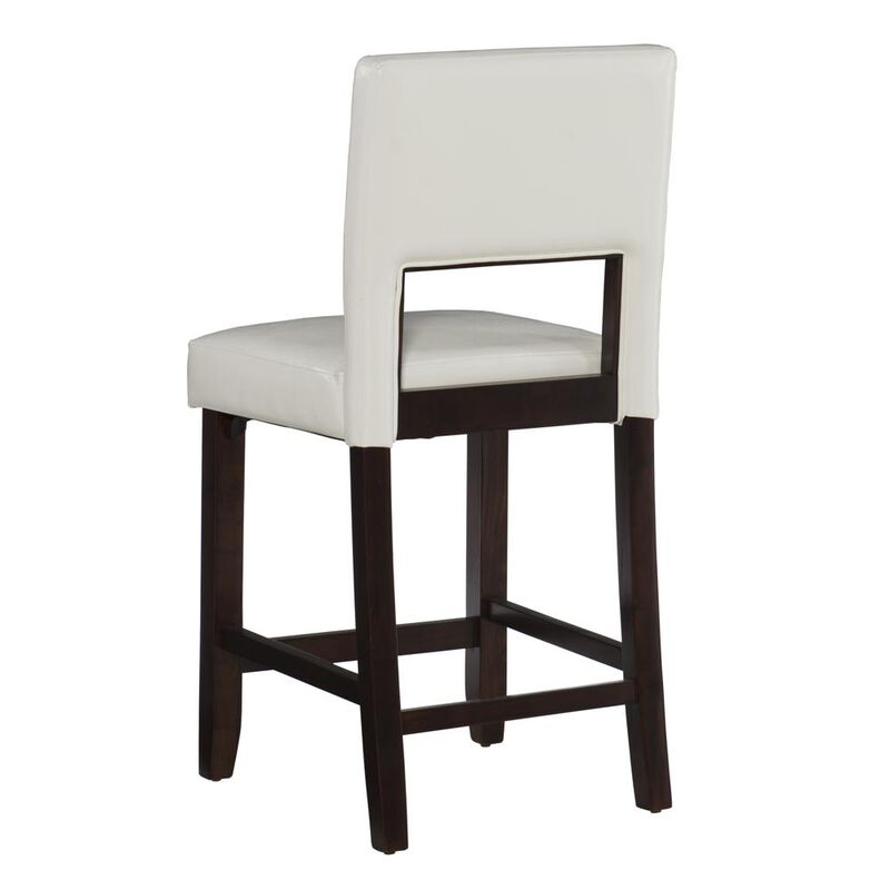 Linon Vega Counter Stool White 24