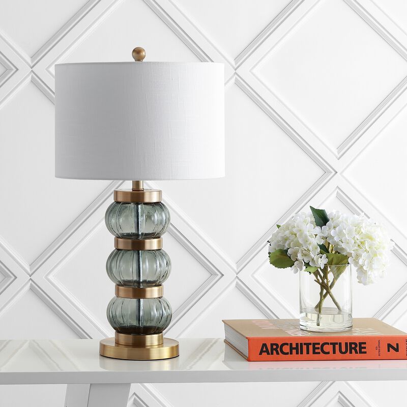 Linna Glass/Metal Table Lamp