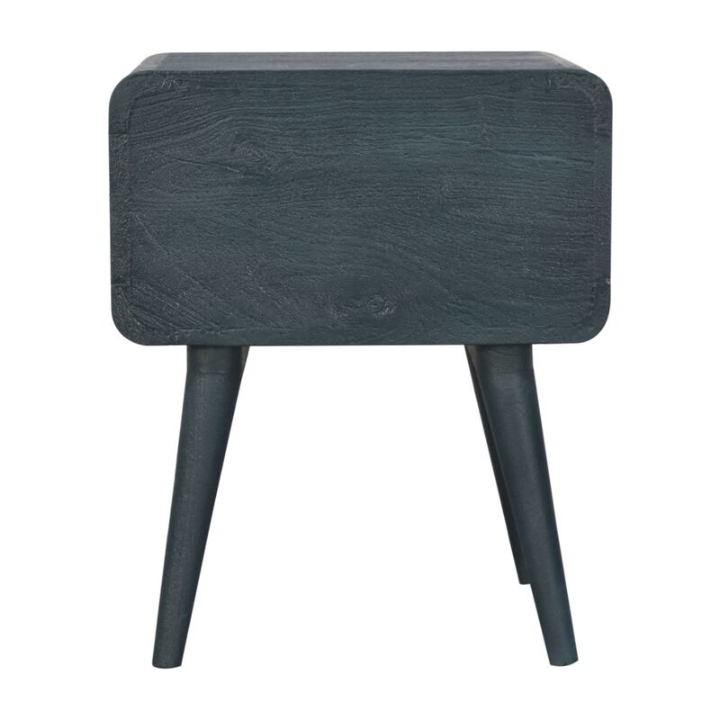 Artisan Furniture Solid Wood Midnight Teal Bedside Table