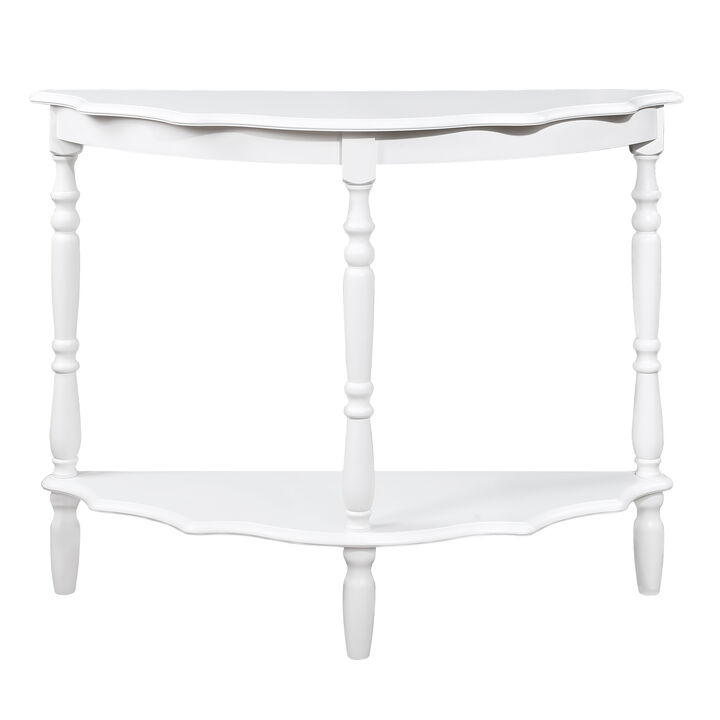 Merax Retro Console Table with 1 Open Shelf