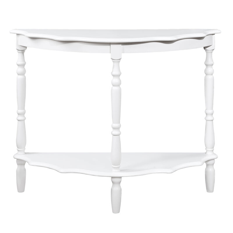 Merax Retro Console Table with 1 Open Shelf
