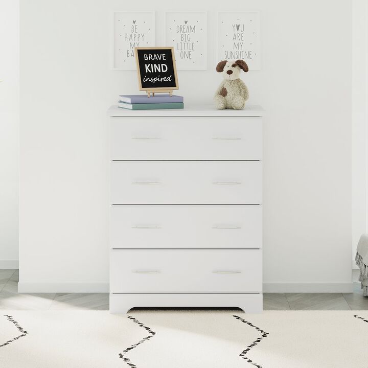 Storkcraft Brookside 4 Drawer Chest (White) – GREENGUARD Gold Certified