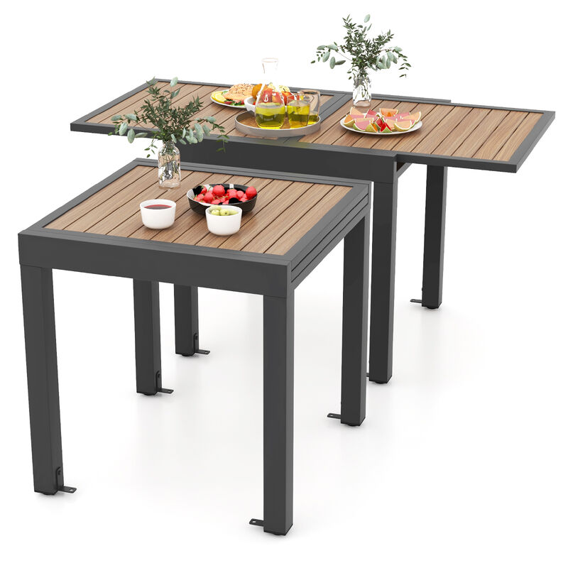 Extendable Patio Dining Table – Outdoor Table with Adjustable Length for Dining and Entertaining