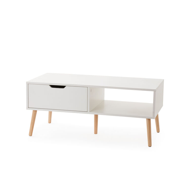 Yak About It® College Coffee Table - White