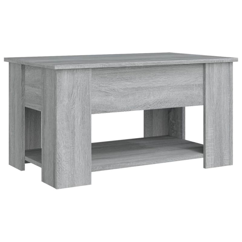 vidaXL Coffee Table Gray Sonoma 31.1"x19.3"x16.1" Engineered Wood