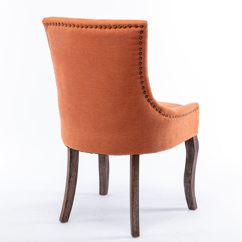 Set of 2 Ultra Side Dining Chairs, Orange