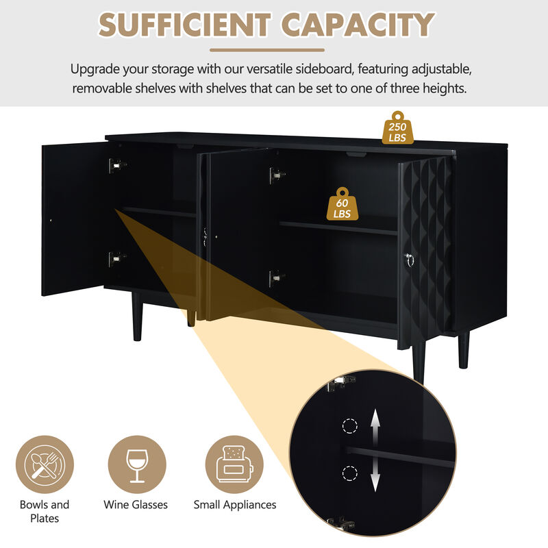 Merax Modern 4-door Sideboard Cabinet