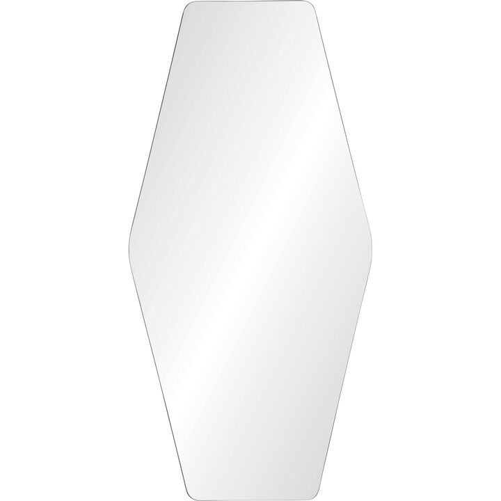 48" Glass Unframed Hexagon Wall Mirror