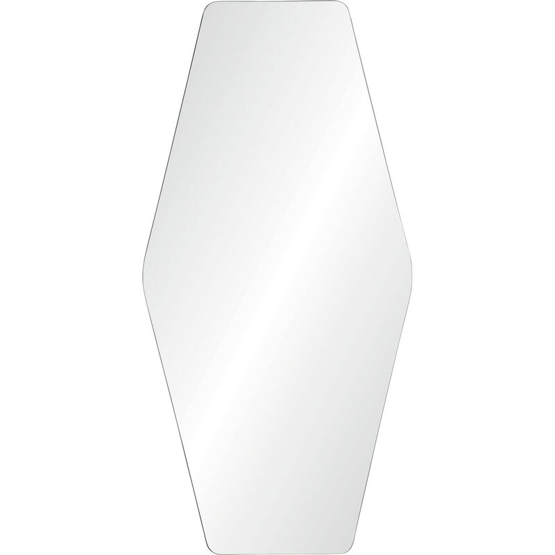 48" Glass Unframed Hexagon Wall Mirror