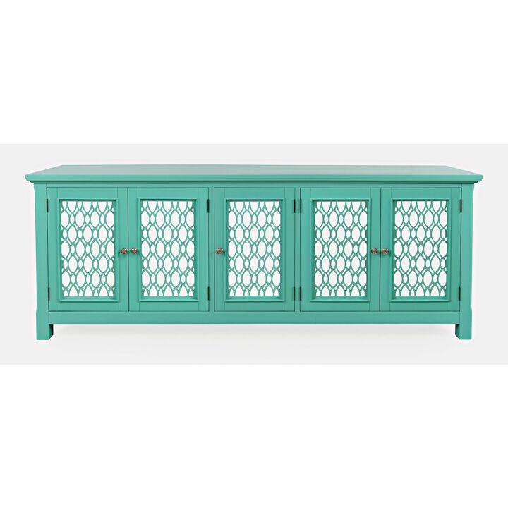 Jofran Isabella 86 Luxury Mirrored Sideboard Storage Cabinet