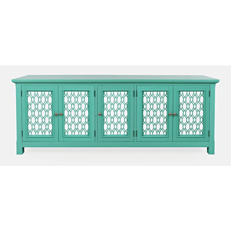Jofran Isabella 86 Luxury Mirrored Sideboard Storage Cabinet