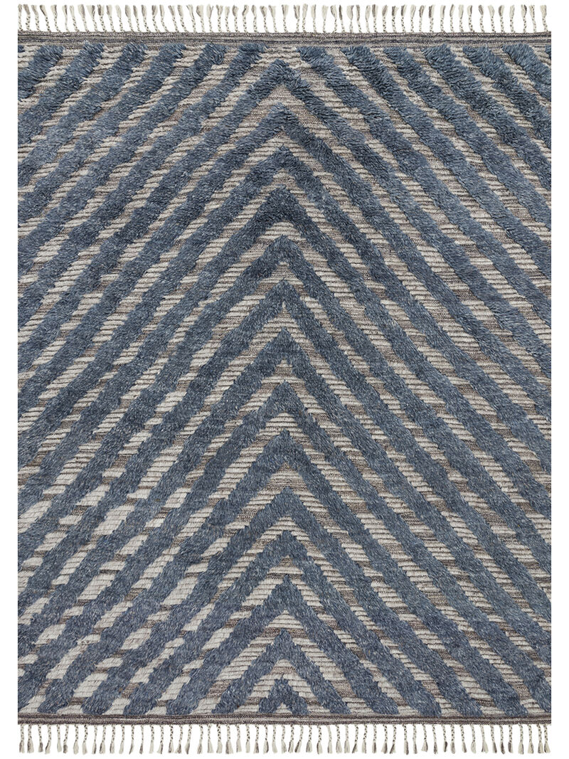 Khalid KF06 Blue/Pewter 9'6" x 13'6" Rug