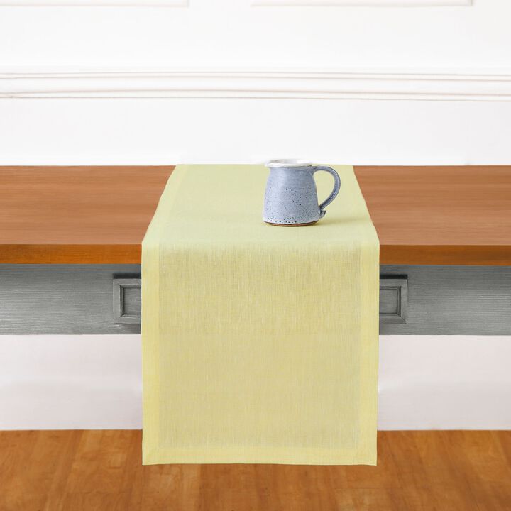 Solino Home 100% Pure Linen Table Runner | Athena for Thanksgiving, Christmas