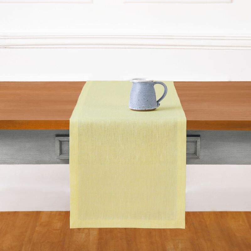 Solino Home 100% Pure Linen Table Runner | Athena for Thanksgiving, Christmas
