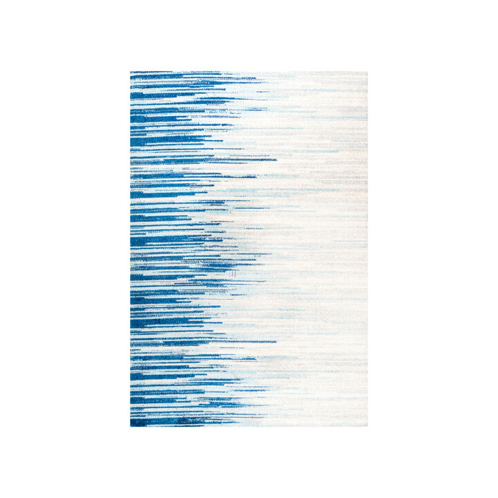 Linear Modern Half Stripe Area Rug