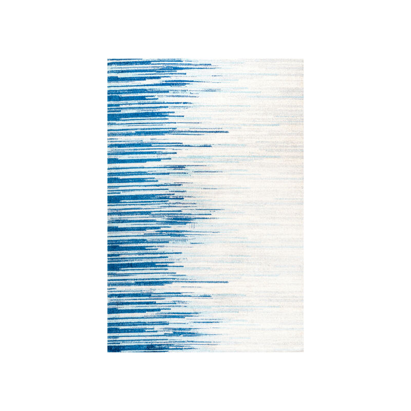 Linear Modern Half Stripe Area Rug