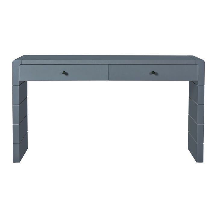 Merax Farmhouse Rustic Console Table with Storage