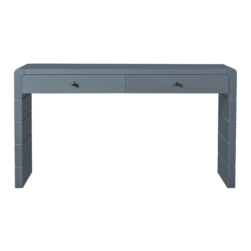 Merax Farmhouse Rustic Console Table with Storage
