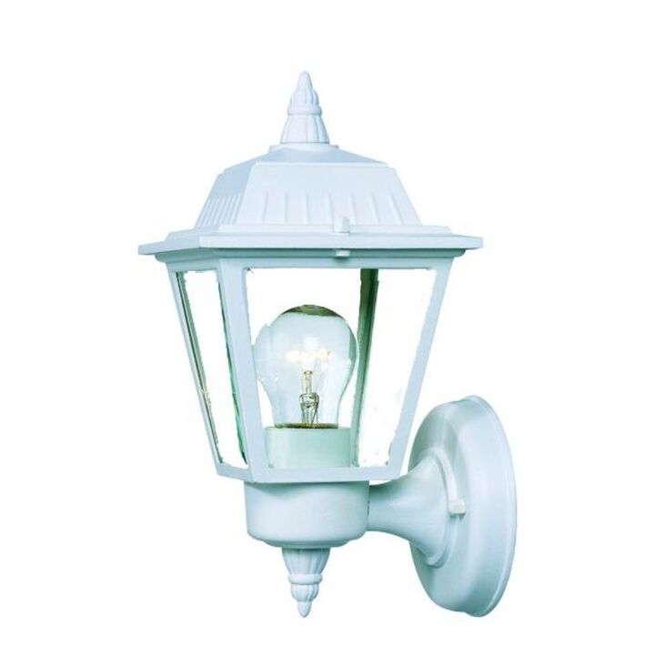 Hivvago White Cast Aluminum Outdoor Wall Light