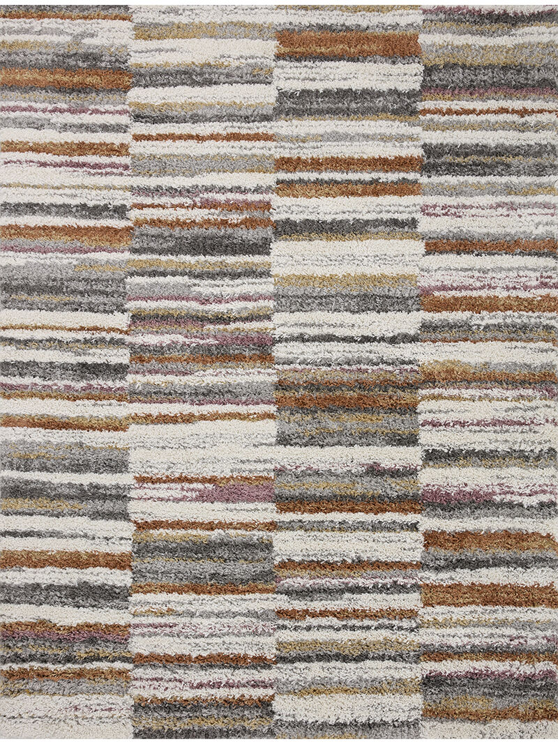 Levitt LEV03 Ivory/Sunset 7'10" x 10' Rug