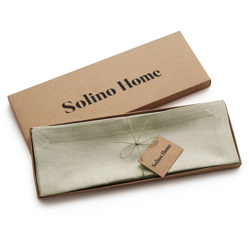 Solino Home 100% Pure Linen 14 x 19 Inch Placemats Set of 4 | Diana