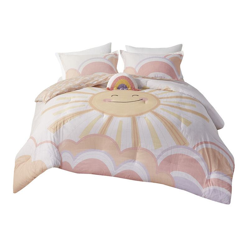 Gracie Mills Singleton Sunny Smiles Reversible Comforter Set