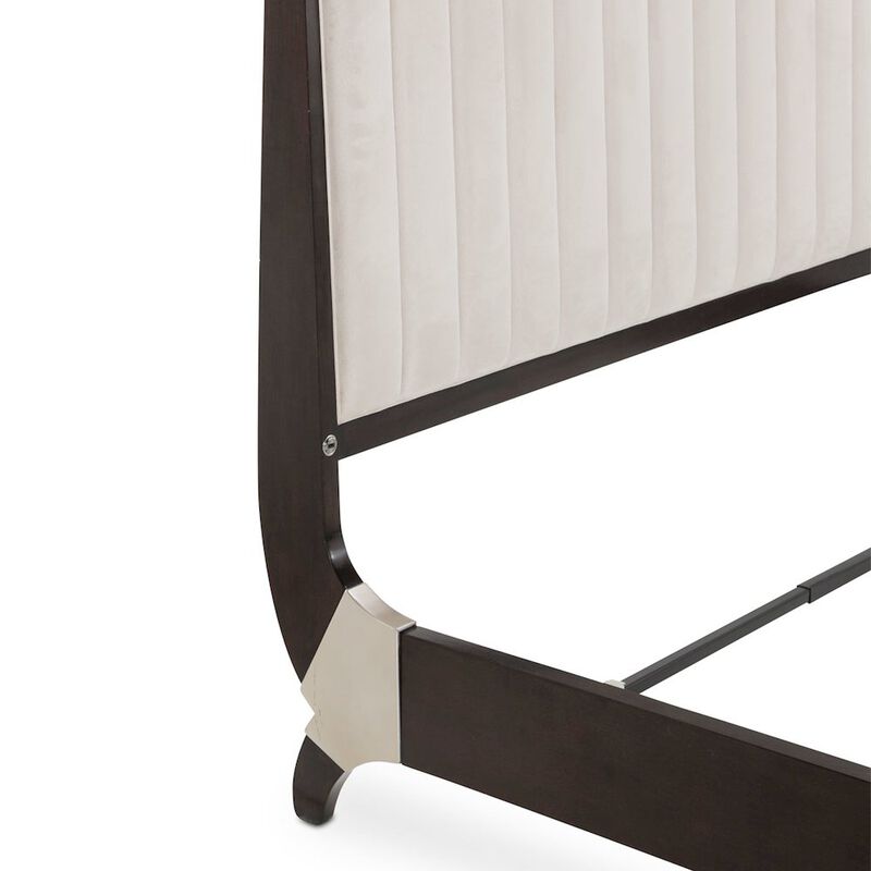 Michael Amini Paris Chic Cal. King Sleigh Bed - Espresso