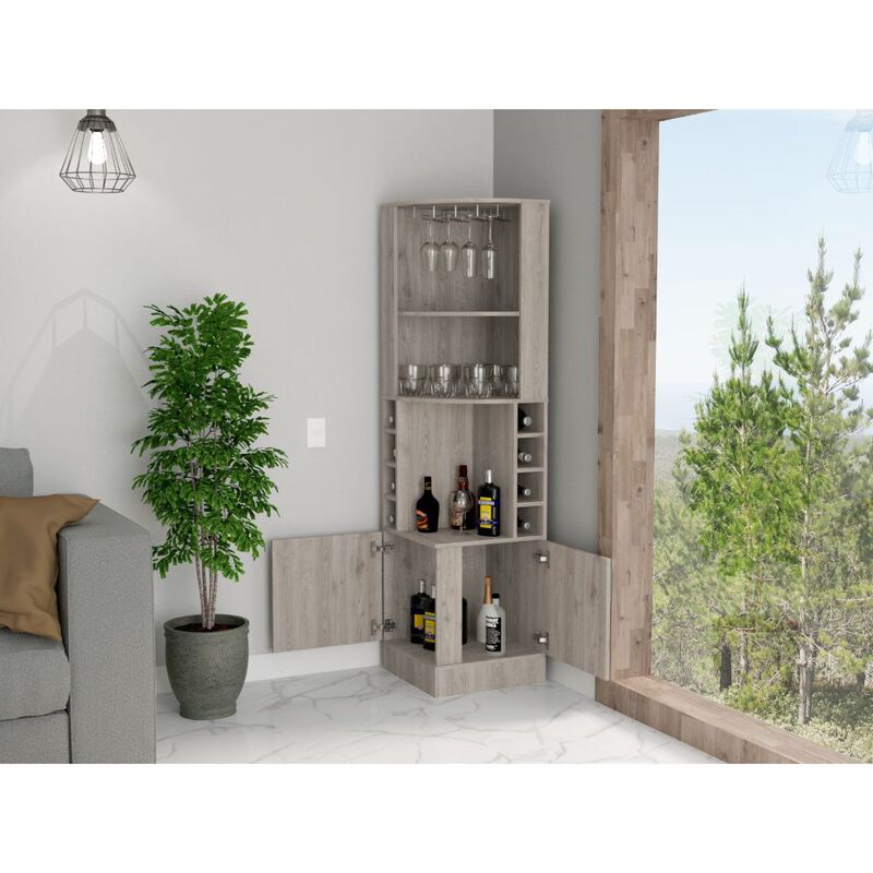 Seattle Corner  Bar Cabinet