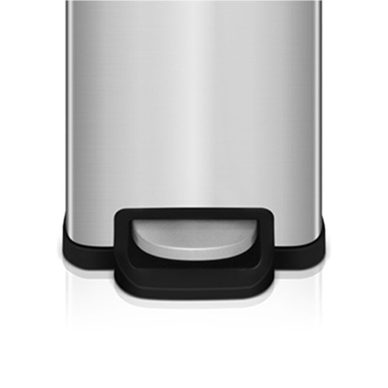 12 gal Stainless Steel Step Slim Rectangular Trash Can